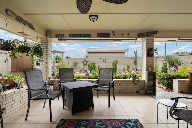 1813 Tyler St, Mission, TX 78572 - fenced backyard with a patio area