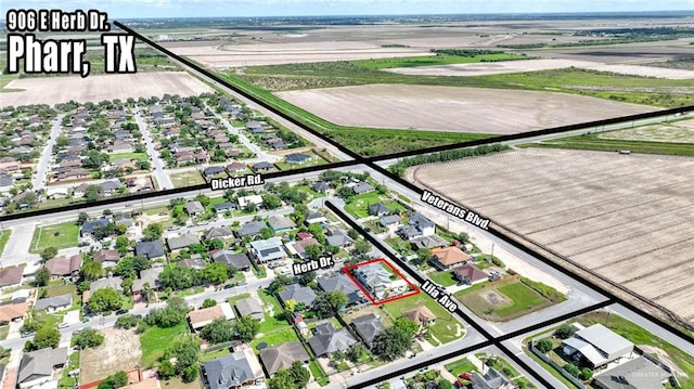 birds eye view of property