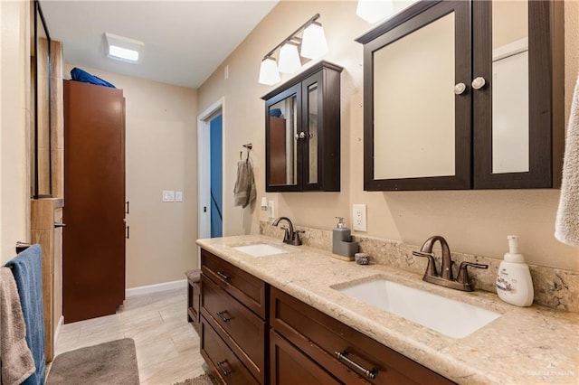 bathroom featuring vanity