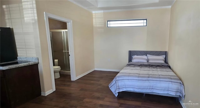 2511 Wisteria St, Rio Grande City, TX 78582 - bedroom with wood finished floors and ensuite bath