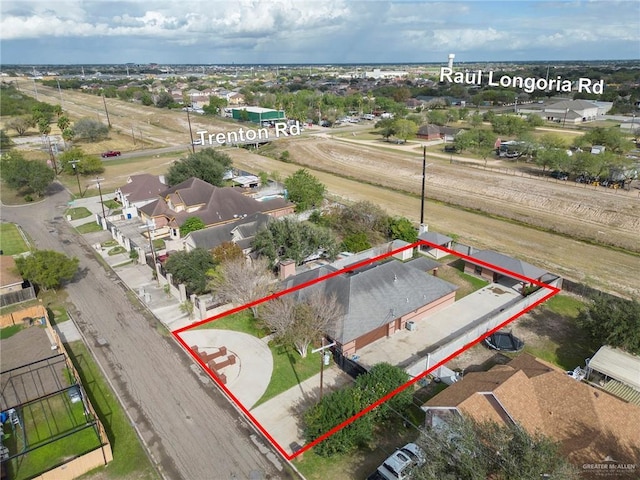 birds eye view of property featuring a residential view