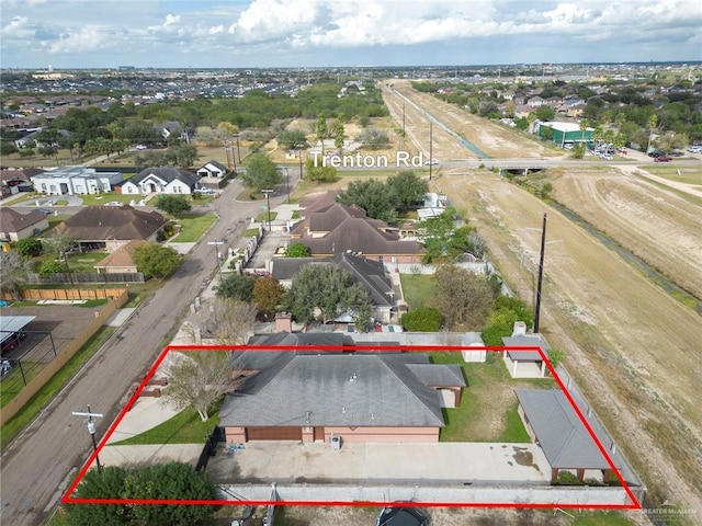 drone / aerial view featuring a residential view