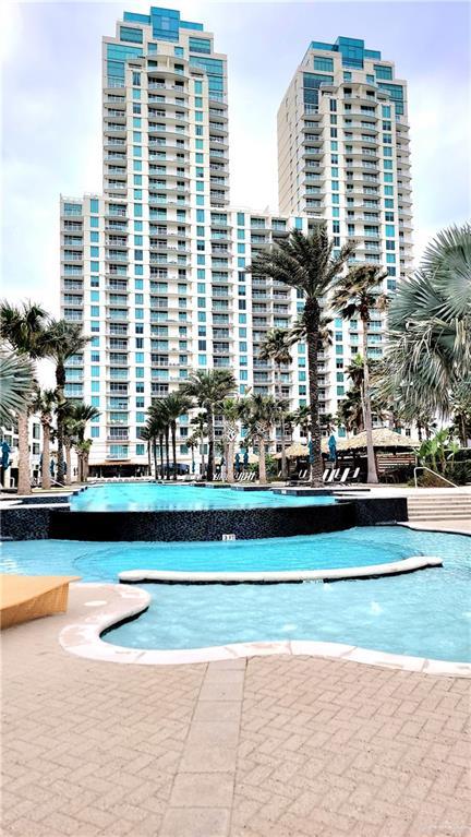 310 Padre Blvd, South Padre Island, TX 78597 - view of swimming pool with a city view