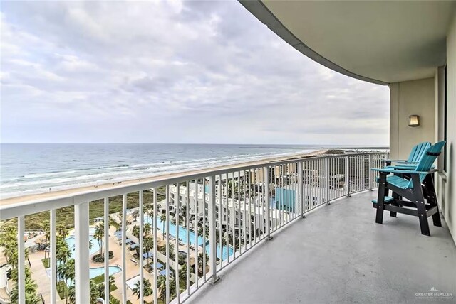 310 Padre Blvd, South Padre Island, TX 78597 - balcony with view of water and beach