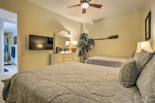 310 Padre Blvd, South Padre Island, TX 78597 - bedroom with ceiling fan