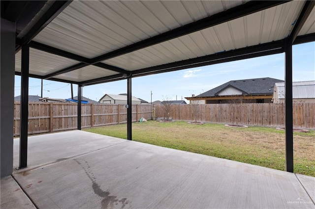 view of patio / terrace featuring a fenced backyard