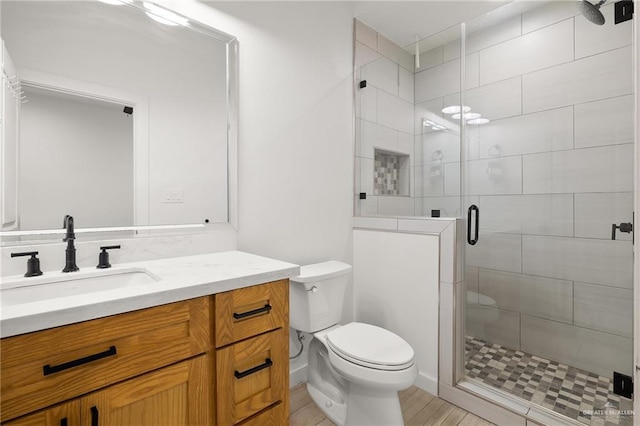 11115 N La Homa Rd, Mission, TX 78574 - full bath featuring vanity, toilet, and a stall shower