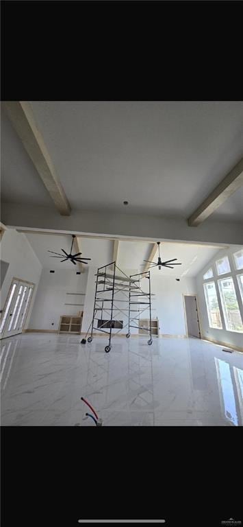 3308 E Kennedy Ave, Alton, TX 78573 - interior space featuring ceiling fan and marble finish floors