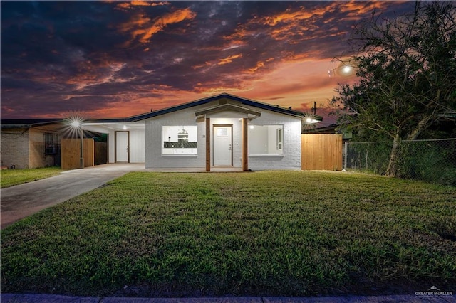 314 N Veterans Blvd, Edinburg, TX 78541 - view of front of property featuring a carport and concrete driveway
