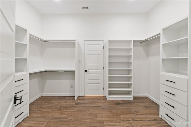 136 Finch Ln, Los Fresnos, TX 78566 - walk in closet with dark wood-style floors