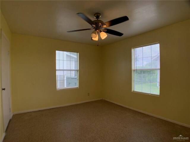 205 W Beck St, Harlingen, TX 78550 - carpeted empty room featuring plenty of natural light and a ceiling fan