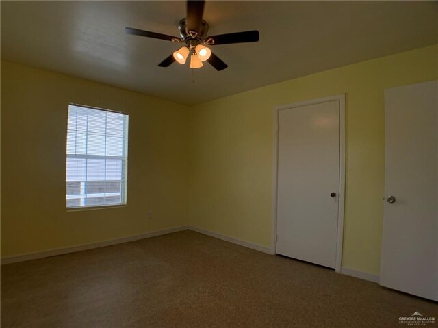 205 W Beck St, Harlingen, TX 78550 - spare room featuring ceiling fan and carpet