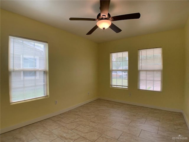205 W Beck St, Harlingen, TX 78550 - unfurnished room with ceiling fan and baseboards