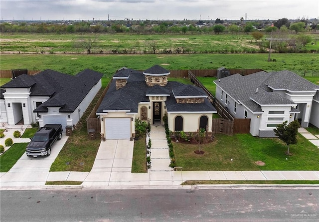 drone / aerial view featuring a rural view