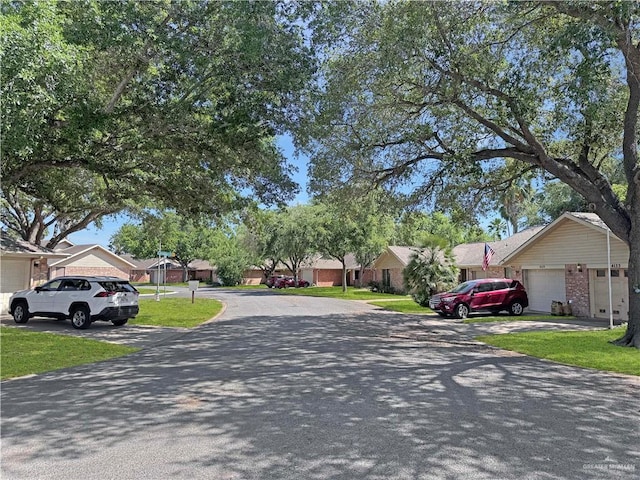 view of road featuring a residential view