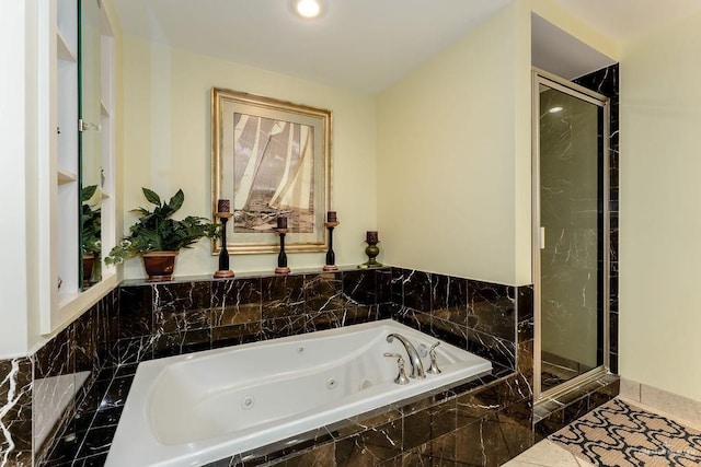 310 Padre Blvd Unit 2306, South Padre Island, TX 78597 - full bath with a tub with jets and a stall shower