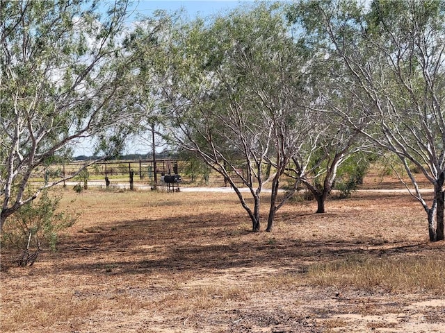 view of yard featuring a rural view