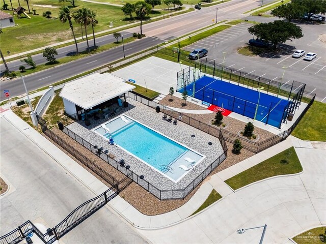 2717 E Versace Dr, Edinburg, TX 78542 - aerial view of a pool area