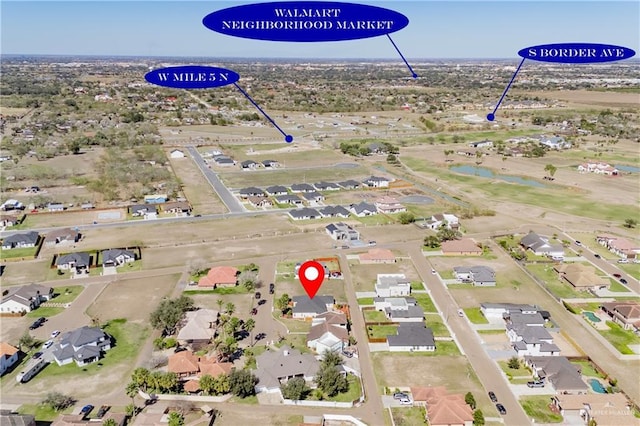 birds eye view of property featuring a residential view