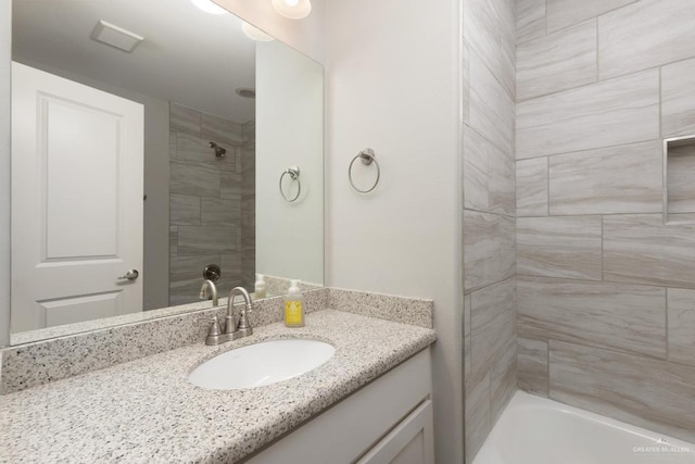 14222 Chalk Ridge Dr, Mcallen, TX 78504 - full bath featuring vanity and shower / bath combination