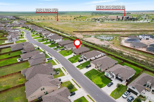 14222 Chalk Ridge Dr, Mcallen, TX 78504 - aerial overview of property's location featuring nearby suburban area