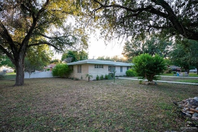 view of front of home