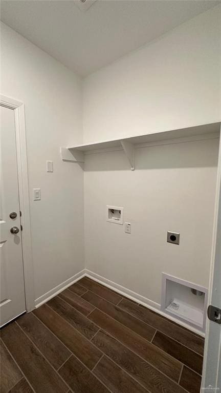 laundry room featuring hookup for an electric dryer and washer hookup