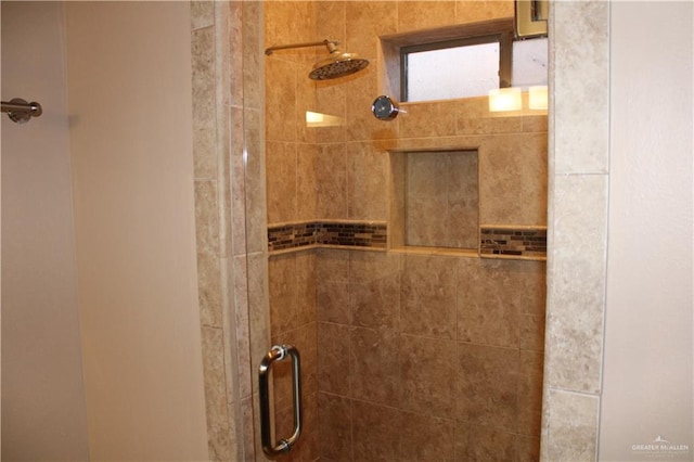 bathroom with walk in shower