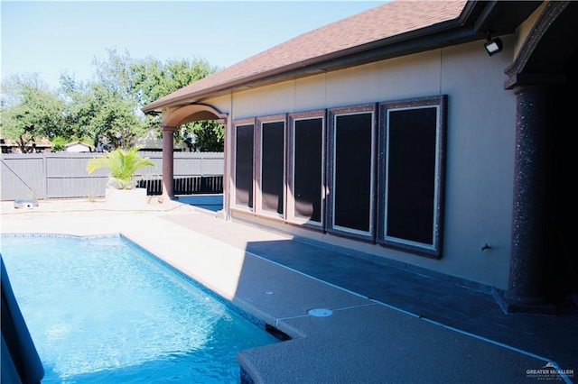 view of pool with a patio area