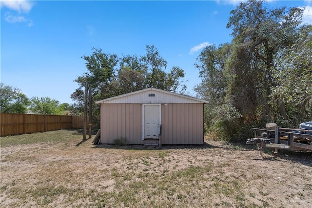 615 Iowa St, Mercedes, TX 78570 - view of shed with fence