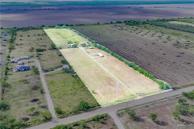 bird's eye view featuring a rural view