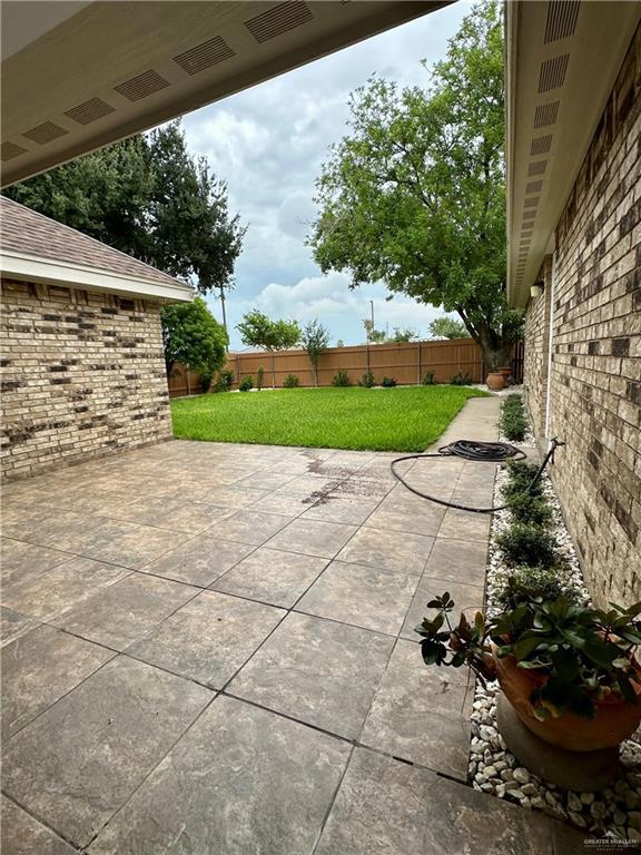 6200 N Cynthia St, Mcallen, TX 78504 - fenced backyard featuring a patio