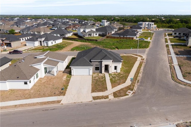 bird's eye view featuring a residential view