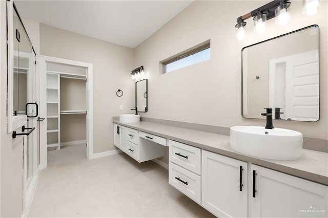 bathroom featuring vanity