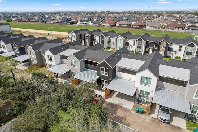 bird's eye view featuring a residential view