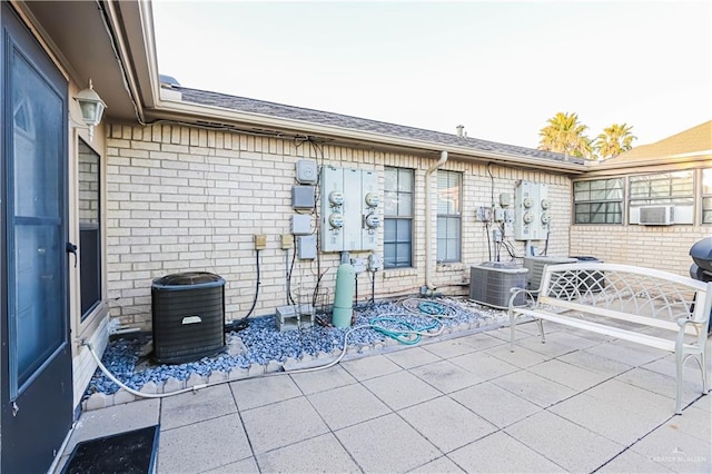 view of patio with cooling unit