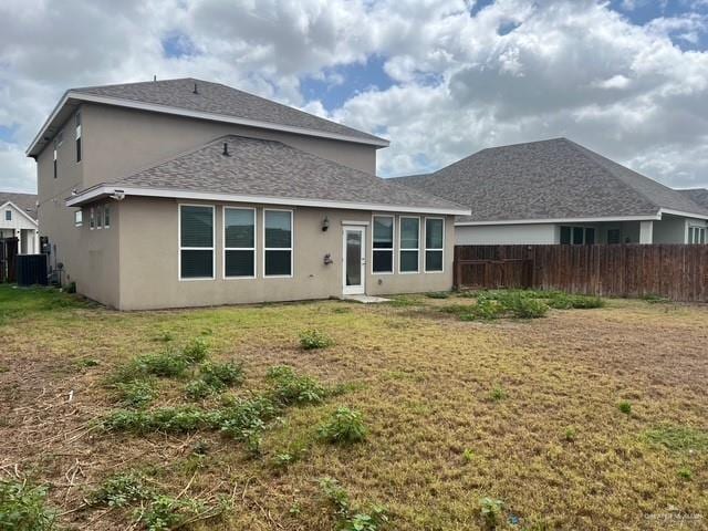 14405 Chalk Ridge Dr, Mcallen, TX 78504 - rear view of property featuring stucco siding and roof with shingles
