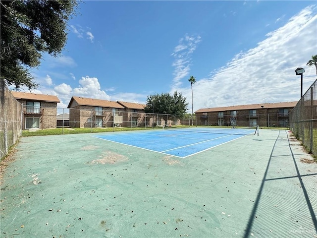 view of tennis court