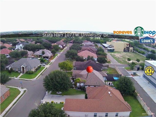 612 Persimmon Ave, Edinburg, TX 78539 - aerial view of residential area