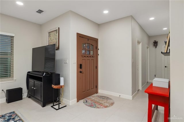 2803 Thompson St, Mission, TX 78573 - foyer featuring recessed lighting and baseboards