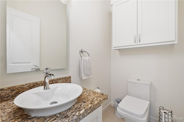 2803 Thompson St, Mission, TX 78573 - half bath with vanity and toilet