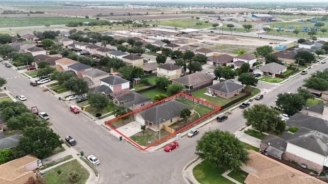 drone / aerial view featuring a residential view