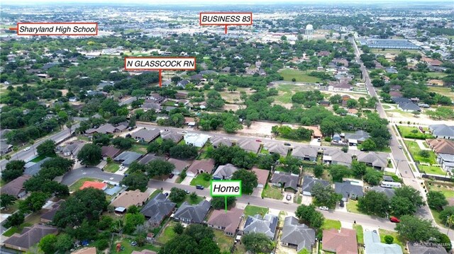 1811 Crown Pointe Blvd, Mission, TX 78572 - aerial view with a residential view