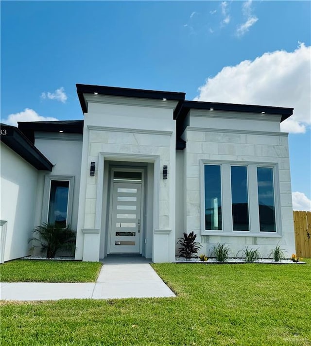 exterior space featuring a yard