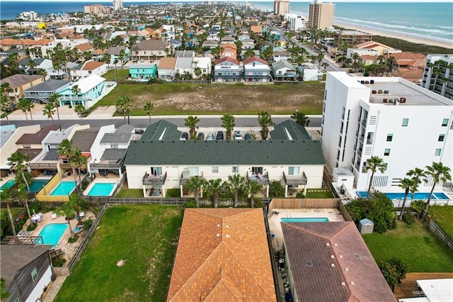 129 E Lantana St Unit 3, South Padre Island, TX 78597 - aerial view with a water view and a residential view