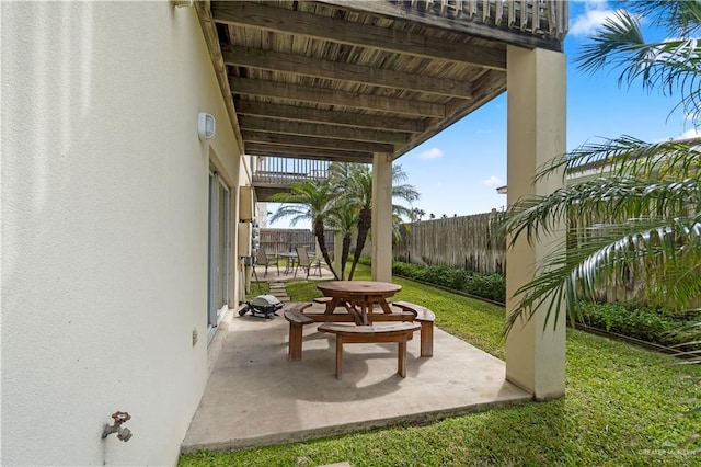 129 E Lantana St Unit 3, South Padre Island, TX 78597 - view of patio featuring fence