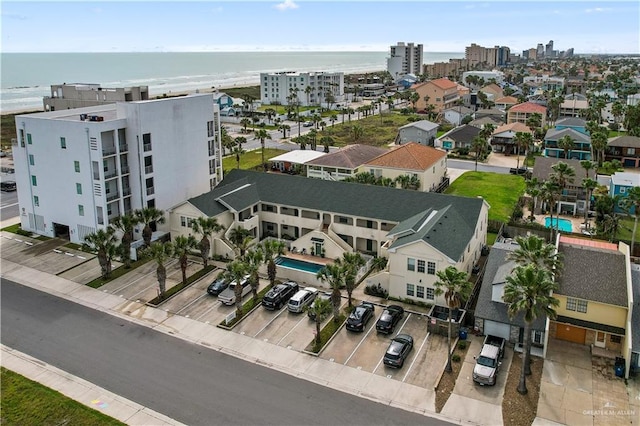 129 E Lantana St Unit 3, South Padre Island, TX 78597 - birds eye view of property featuring a water view