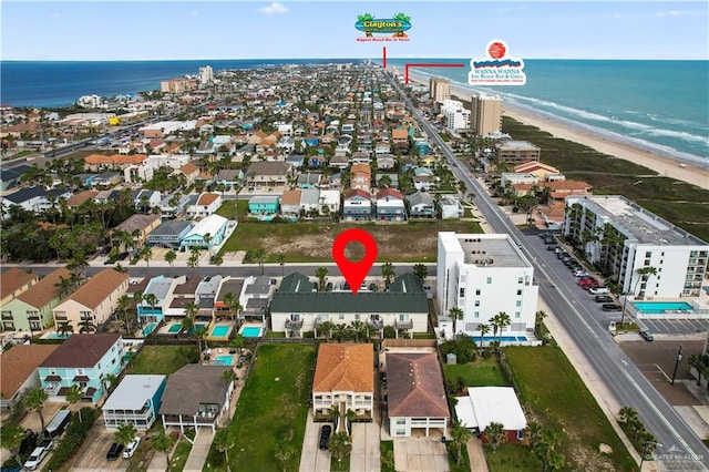 129 E Lantana St Unit 3, South Padre Island, TX 78597 - drone / aerial view featuring a water view