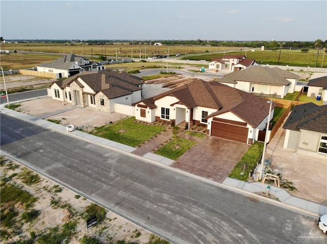 aerial view featuring a residential view
