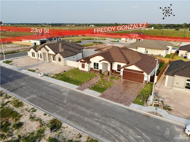 birds eye view of property featuring a residential view